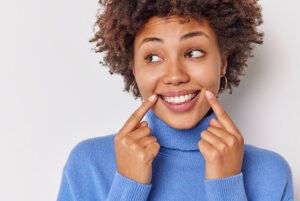 Woman Smiles Broadly